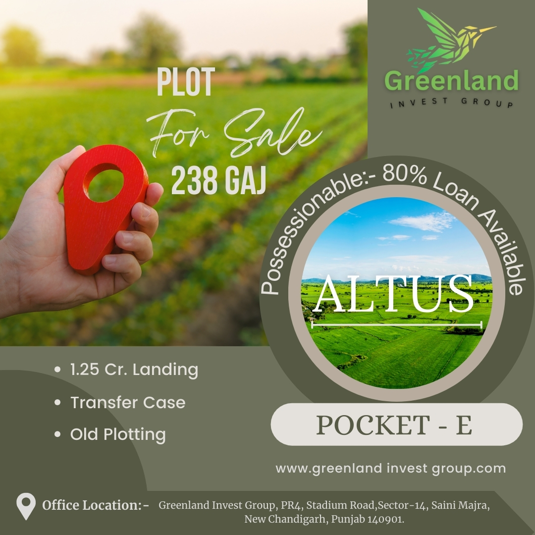 ALTUS- NEW CHANDIGARH PLOT FOR SALE