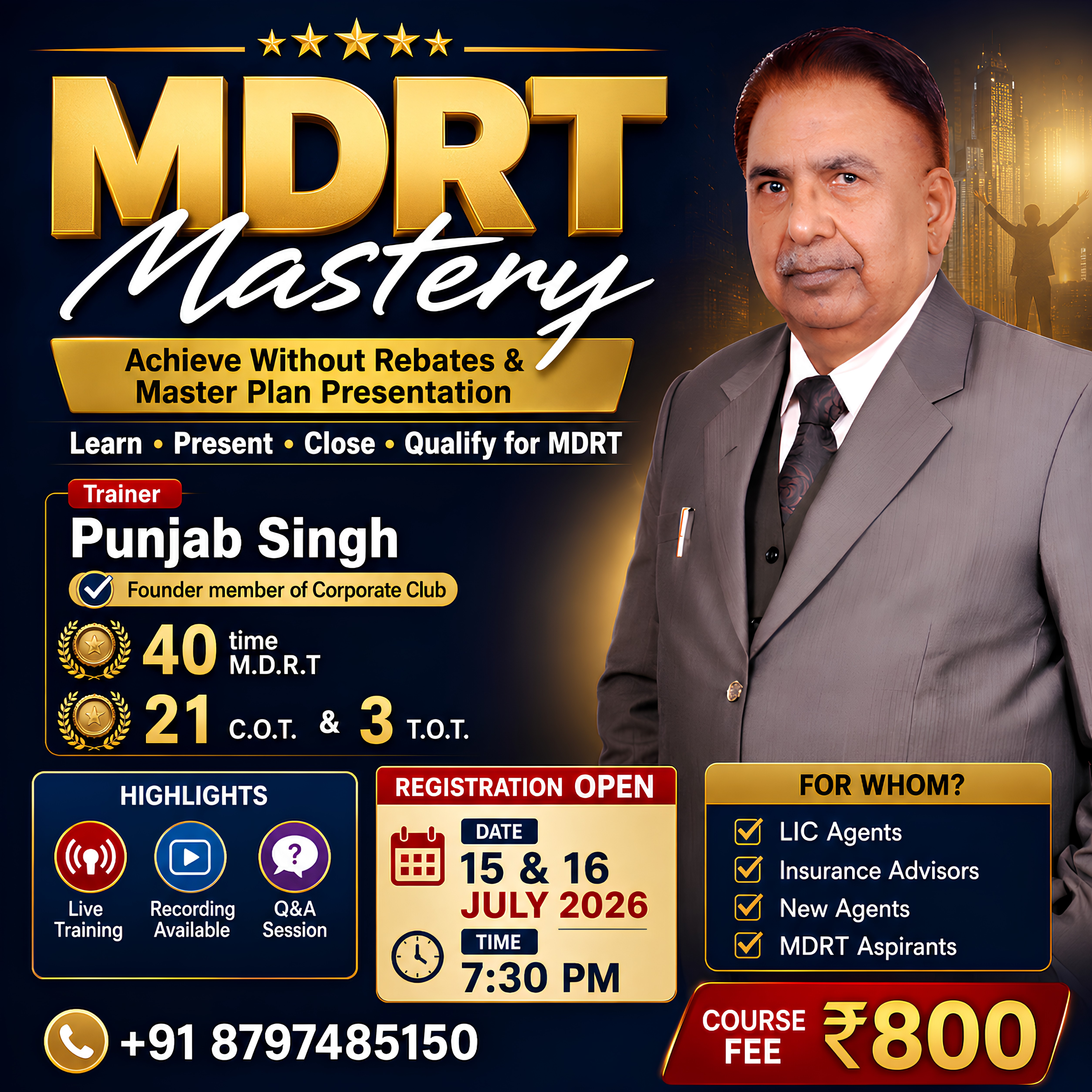 🚀 MDRT MASTERY – Achieve More, Without Rebates! 🚀