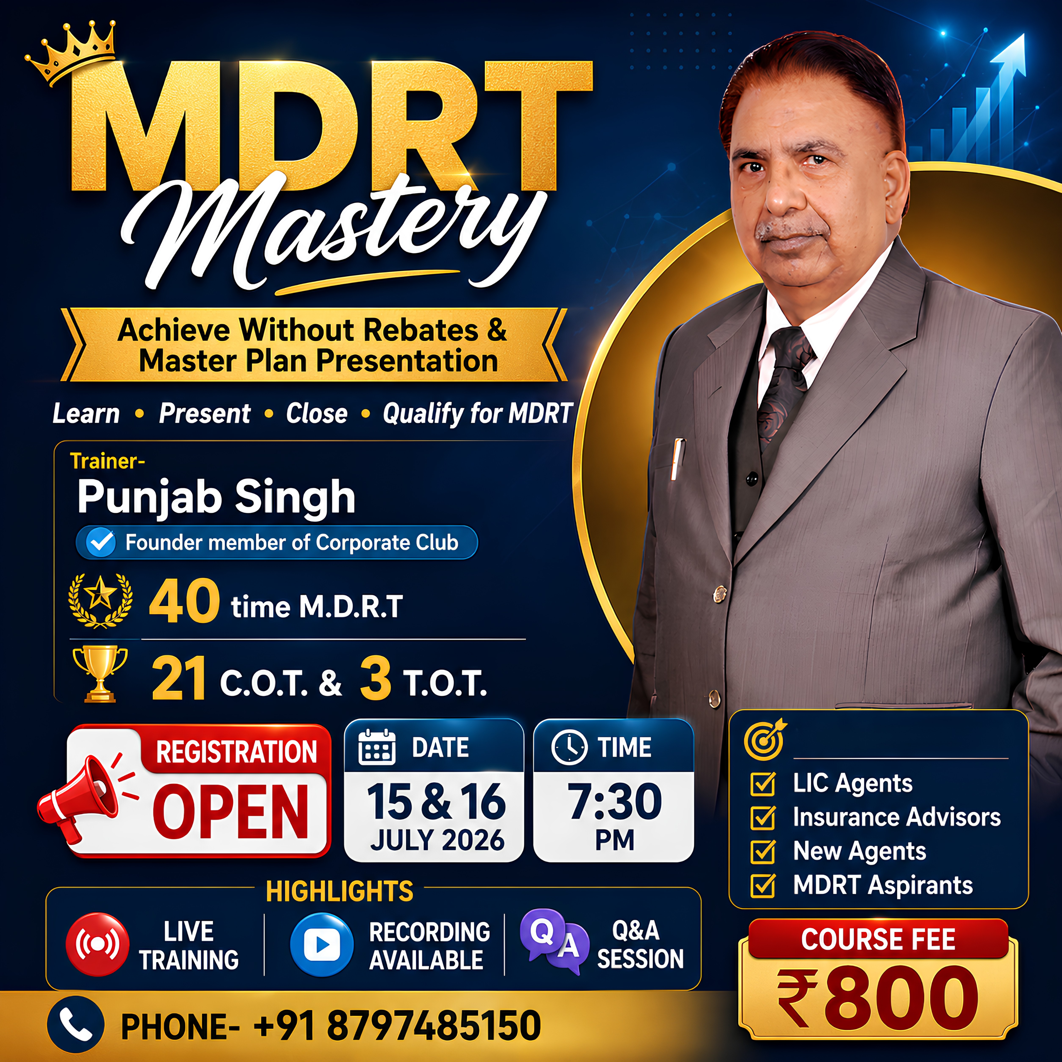 🚀 MDRT MASTERY – Achieve More, Without Rebates! 🚀