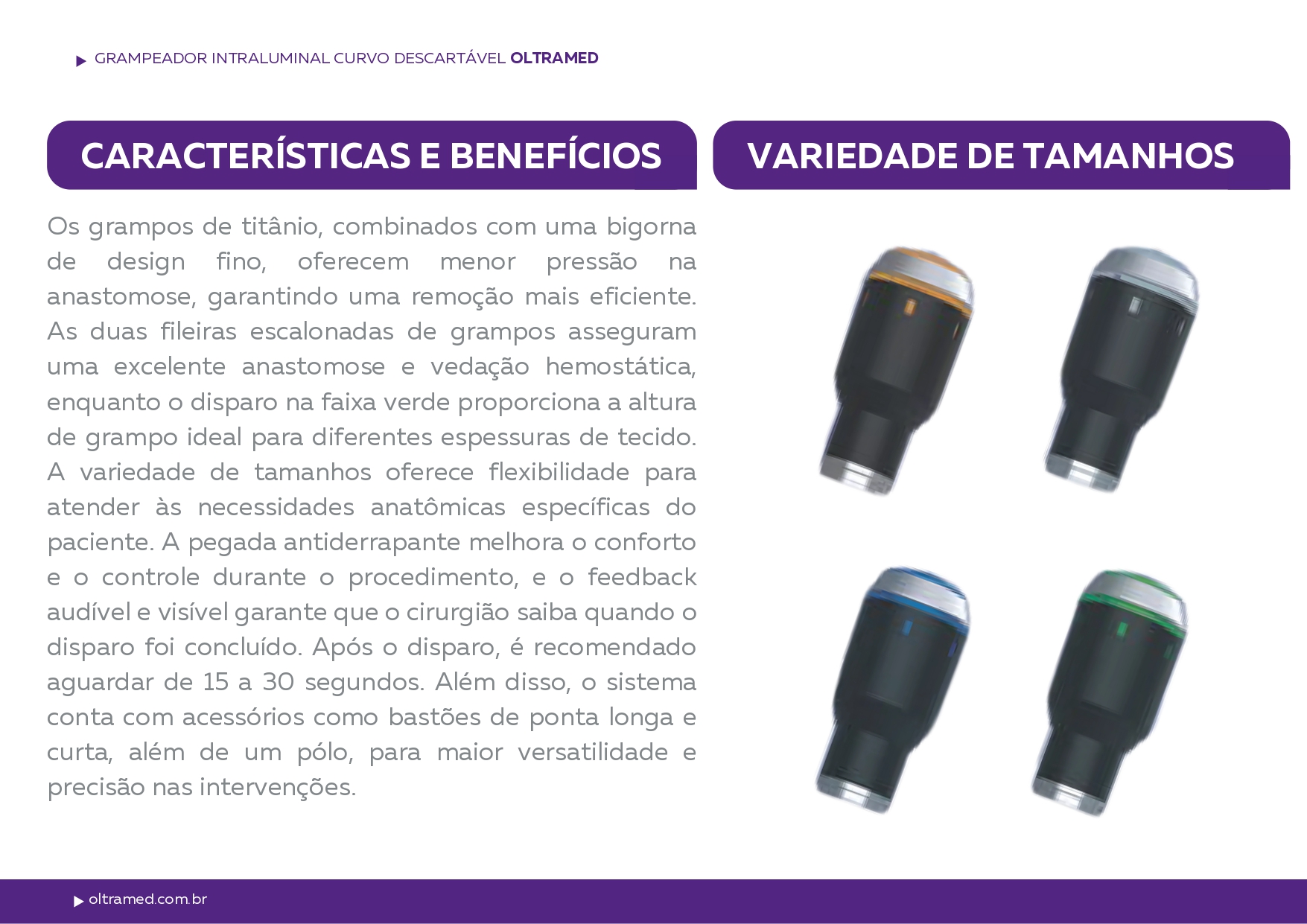 Grampeador Intraluminal Curvo Descartável