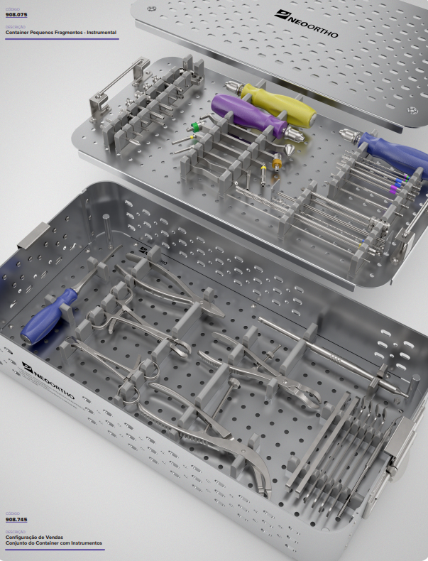 Placa de Fixação para Pequenos Fragmentos