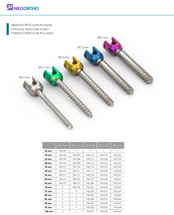 Parafuso Pedicular Neospine