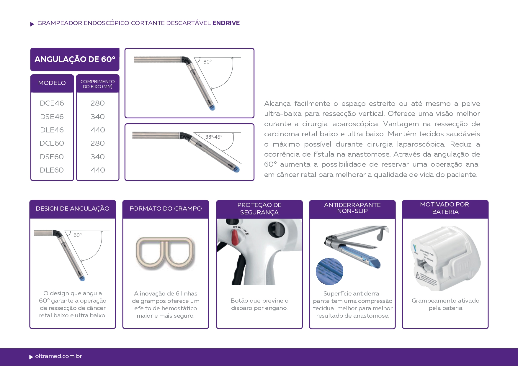 Grampeador Endoscópico Cortante Descartável