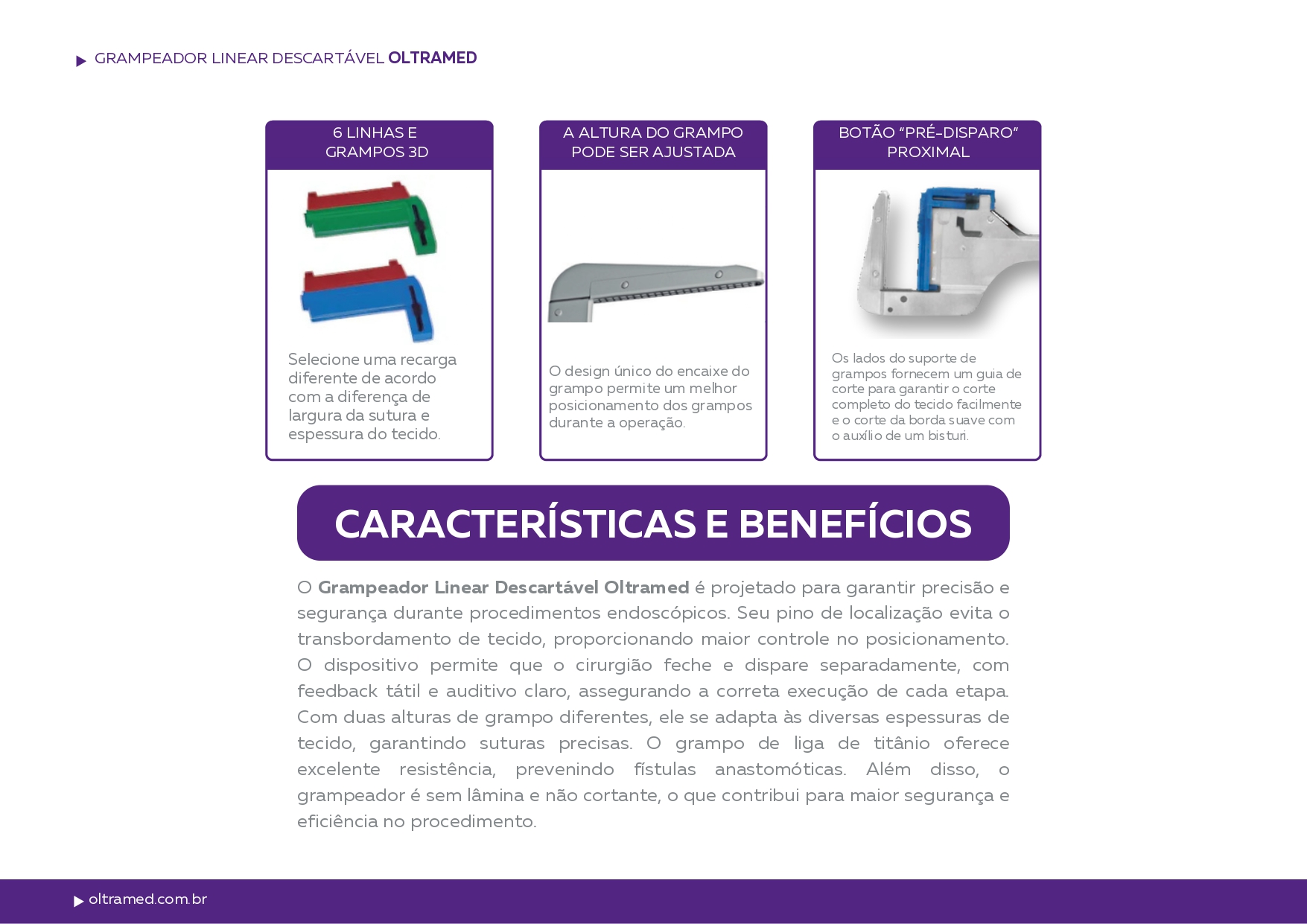 Grampeador Linear Descartável