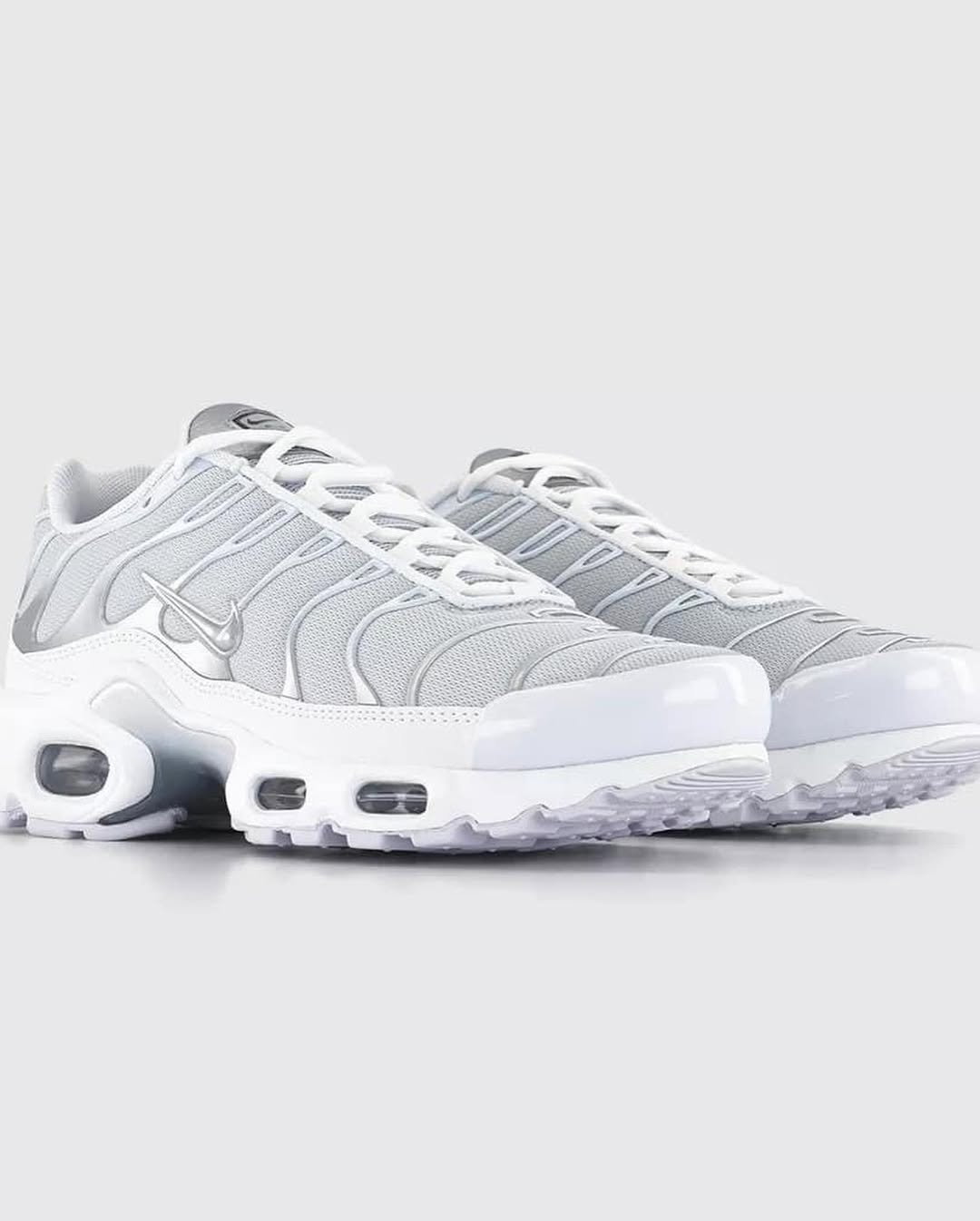 White and Gray NIKE TN