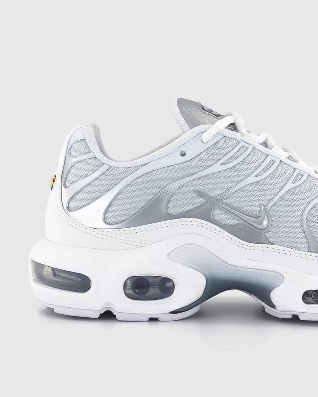 White and Gray NIKE TN