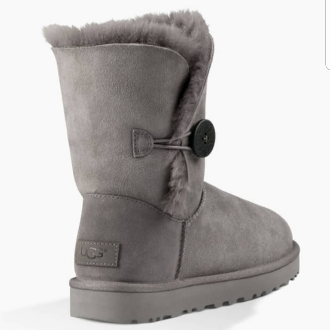 UGG Gray Button-Up Winter Boots