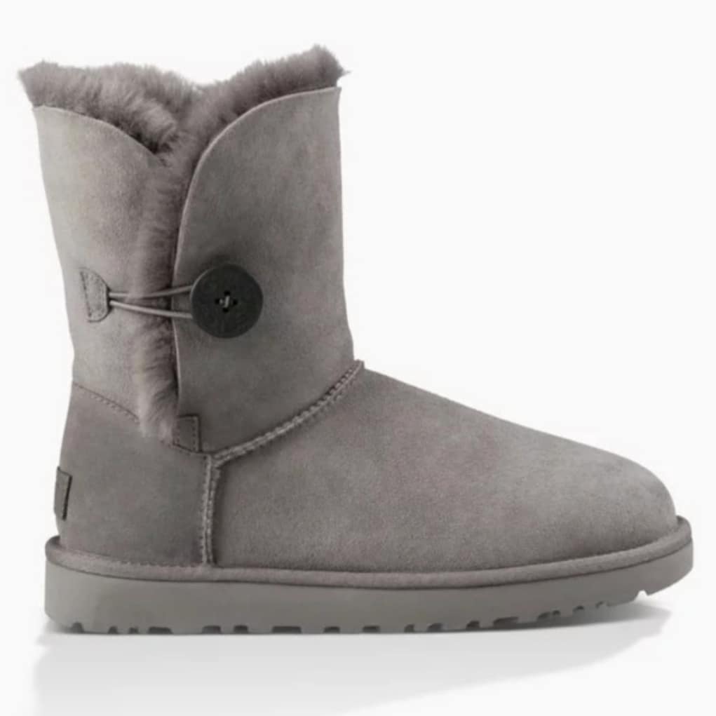 UGG Gray Button-Up Winter Boots