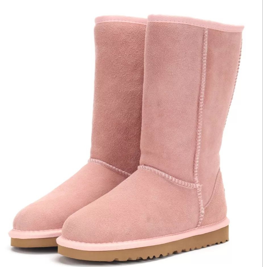 UGG Pink Suede Winter Boots