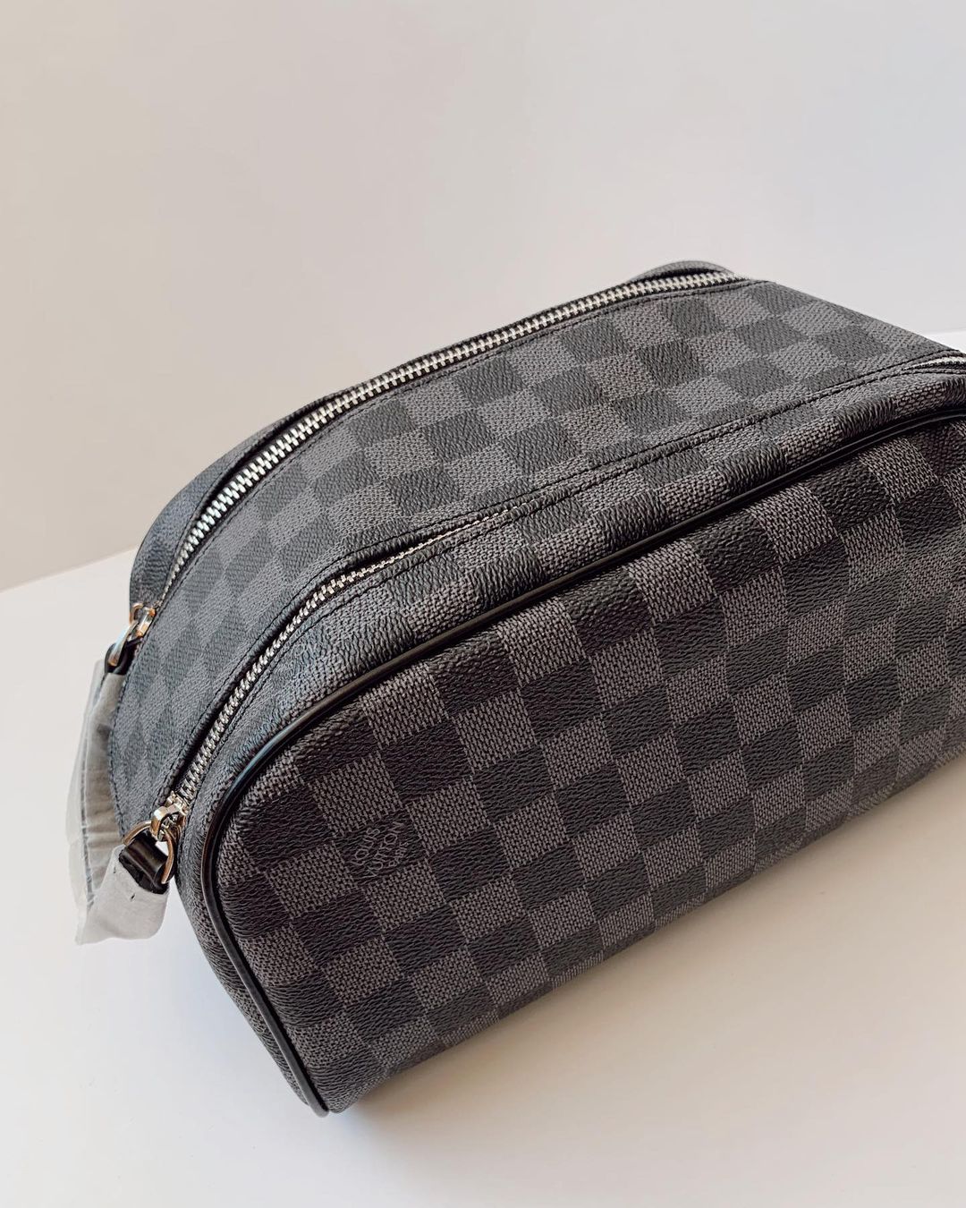 Checkered Toiletry Bag