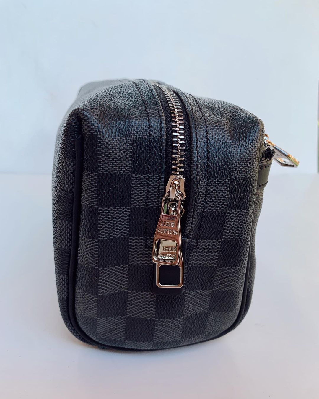 Checkered Toiletry Bag