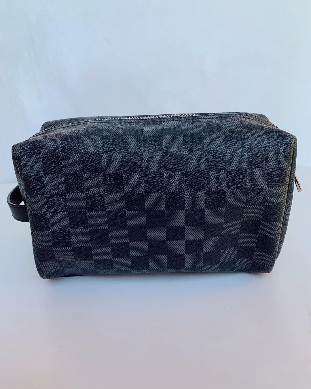 Checkered Toiletry Bag