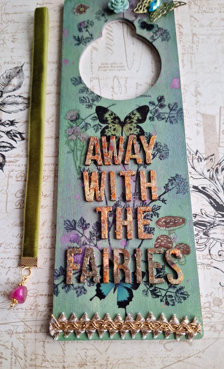 Away With the Fairies Do Not Disturb Door Sign