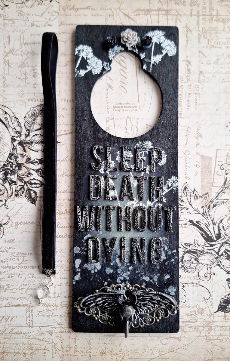 Sleep Death Without Dying - Do Not Disturb Door Sign