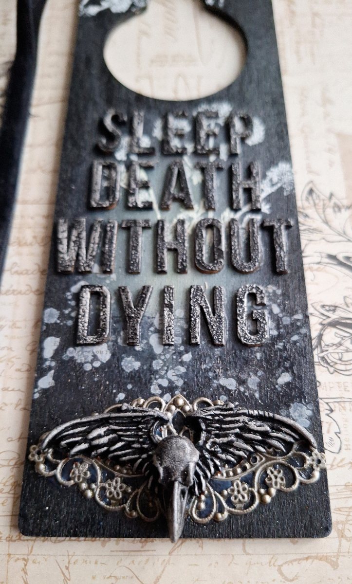 Sleep Death Without Dying - Do Not Disturb Door Sign