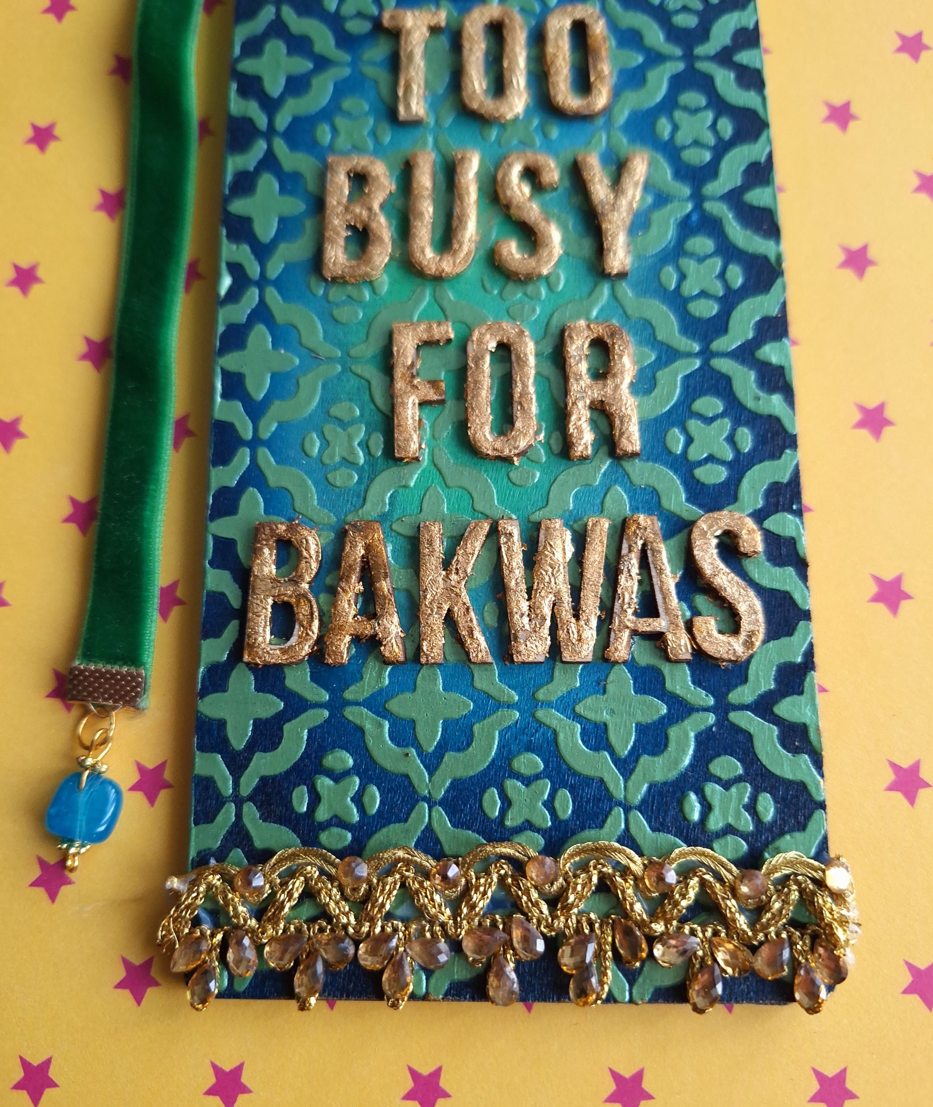 Too Busy for Bakwas - Do Not Disturb Door Sign