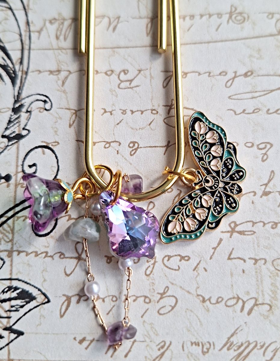 Secret Garden Decorative Gold Bookmark