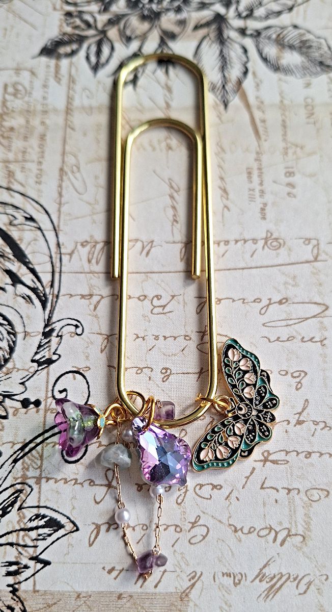 Secret Garden Decorative Gold Bookmark