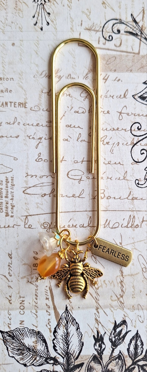 Rebecca Decorative Gold Bookmark