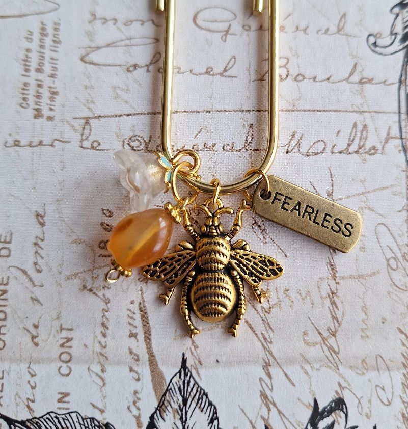 Rebecca Decorative Gold Bookmark