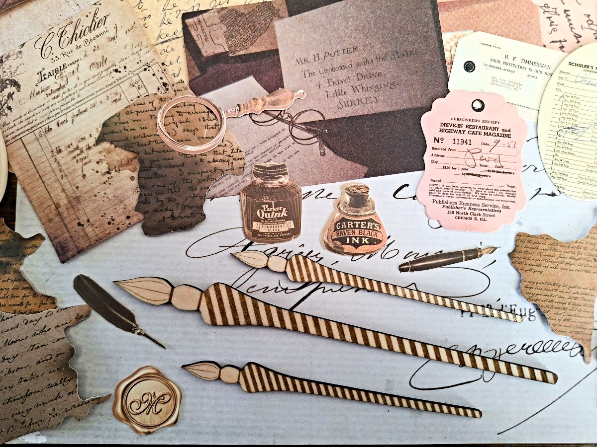 The Writer Vintage Journal Scrapbooking Set