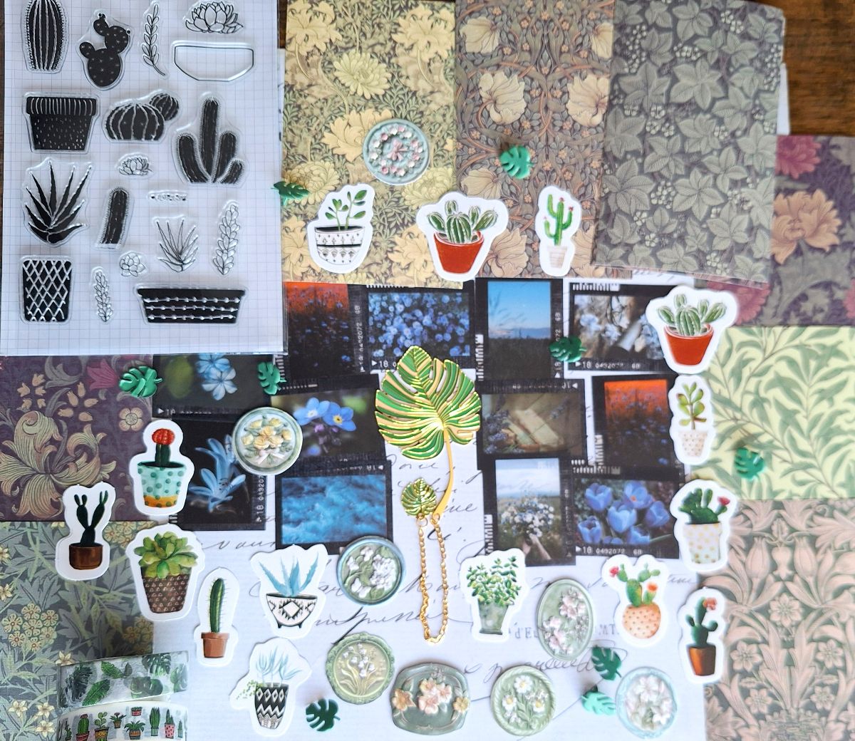 Botanical-themed Journal Scrapbooking Set