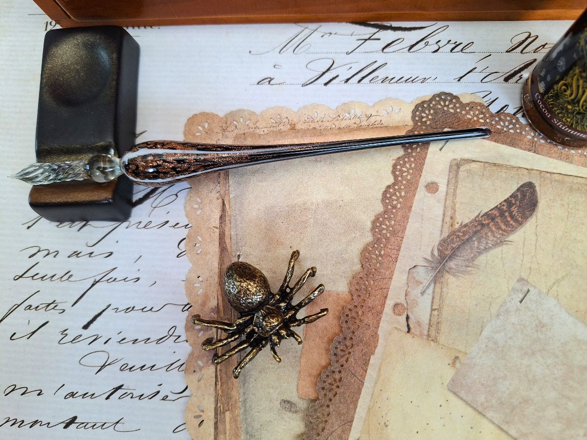 Antique Brass Spider Figurine