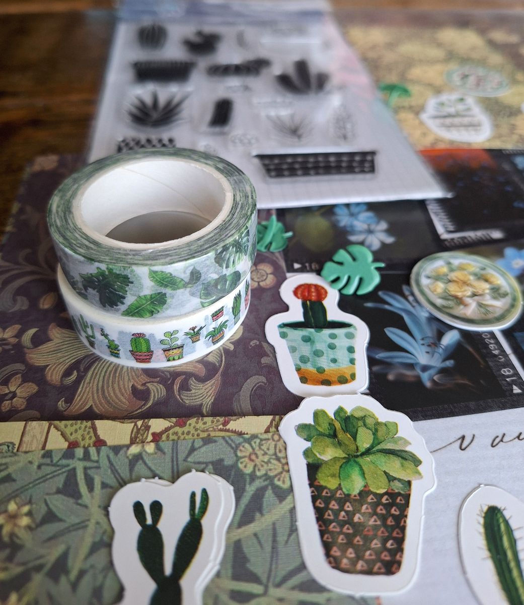 Botanical-themed Journal Scrapbooking Set