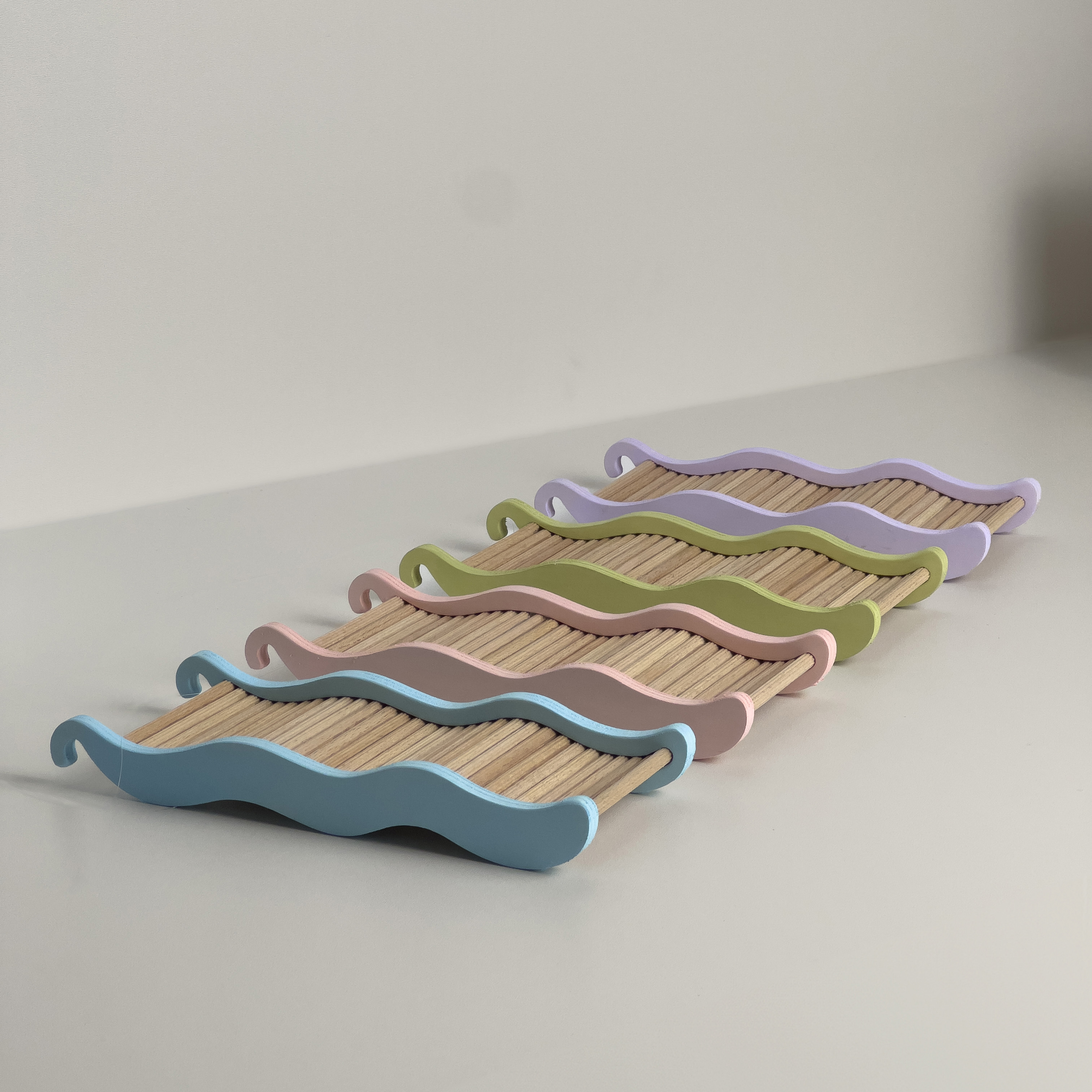Treppe farbig
