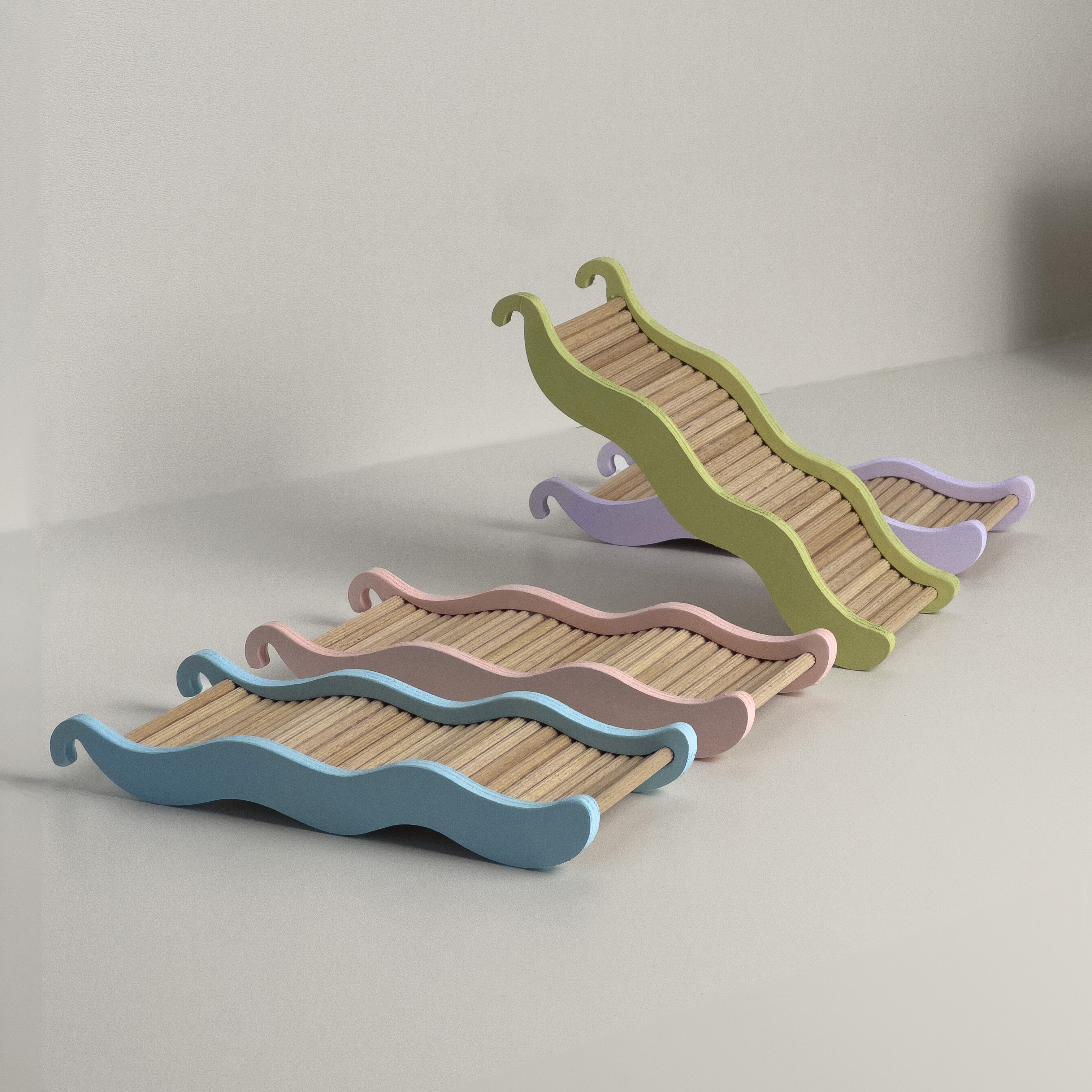 Treppe farbig