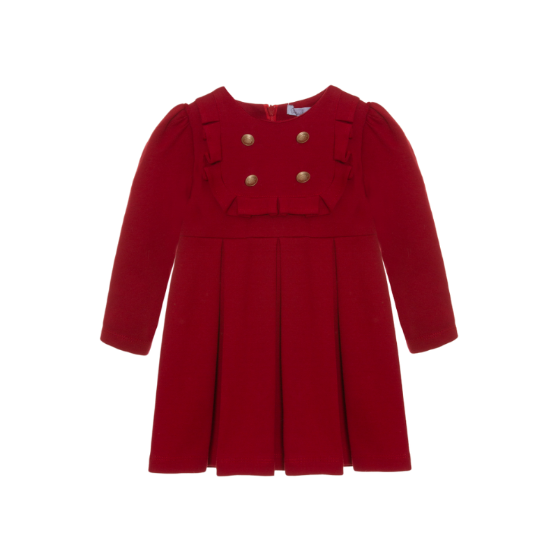 Robe Laura en jersey rouge