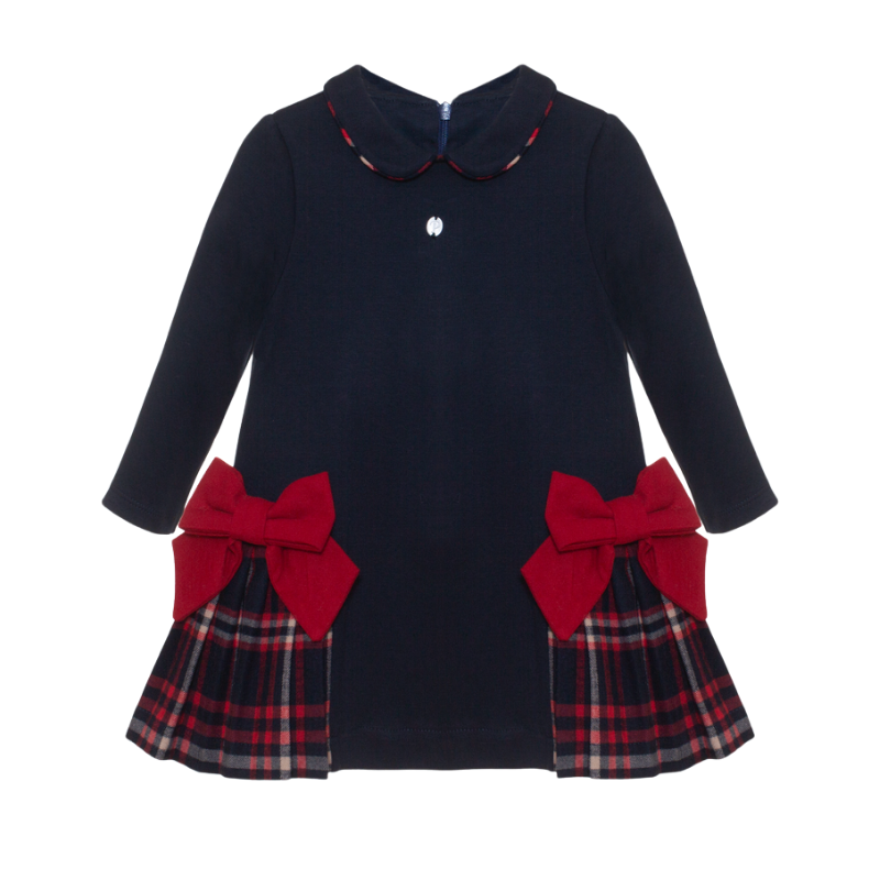 Robe Charlotte en jersey bleu marine