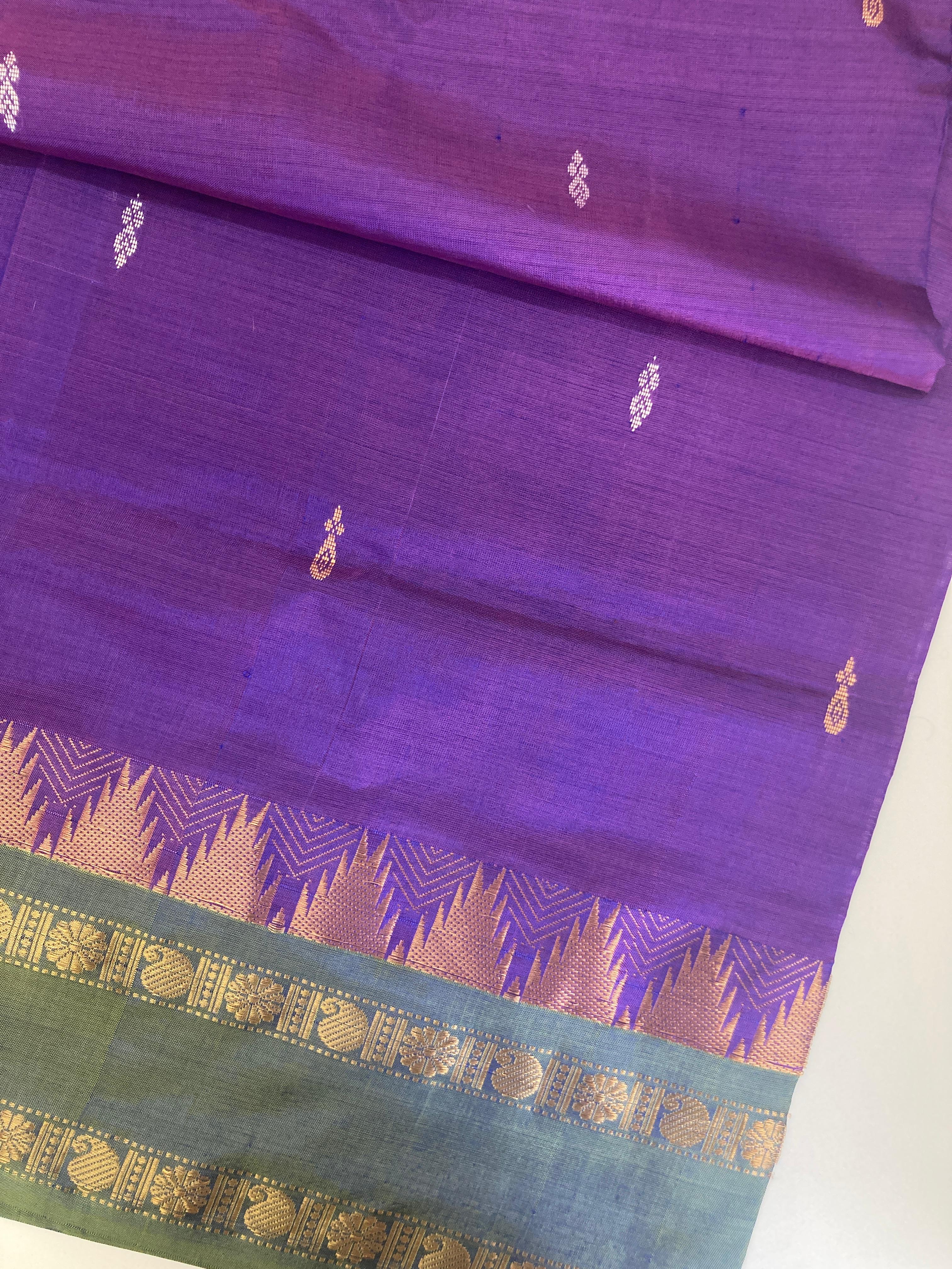 Purple Vaazhainaar/ Valainar Pattu Saree