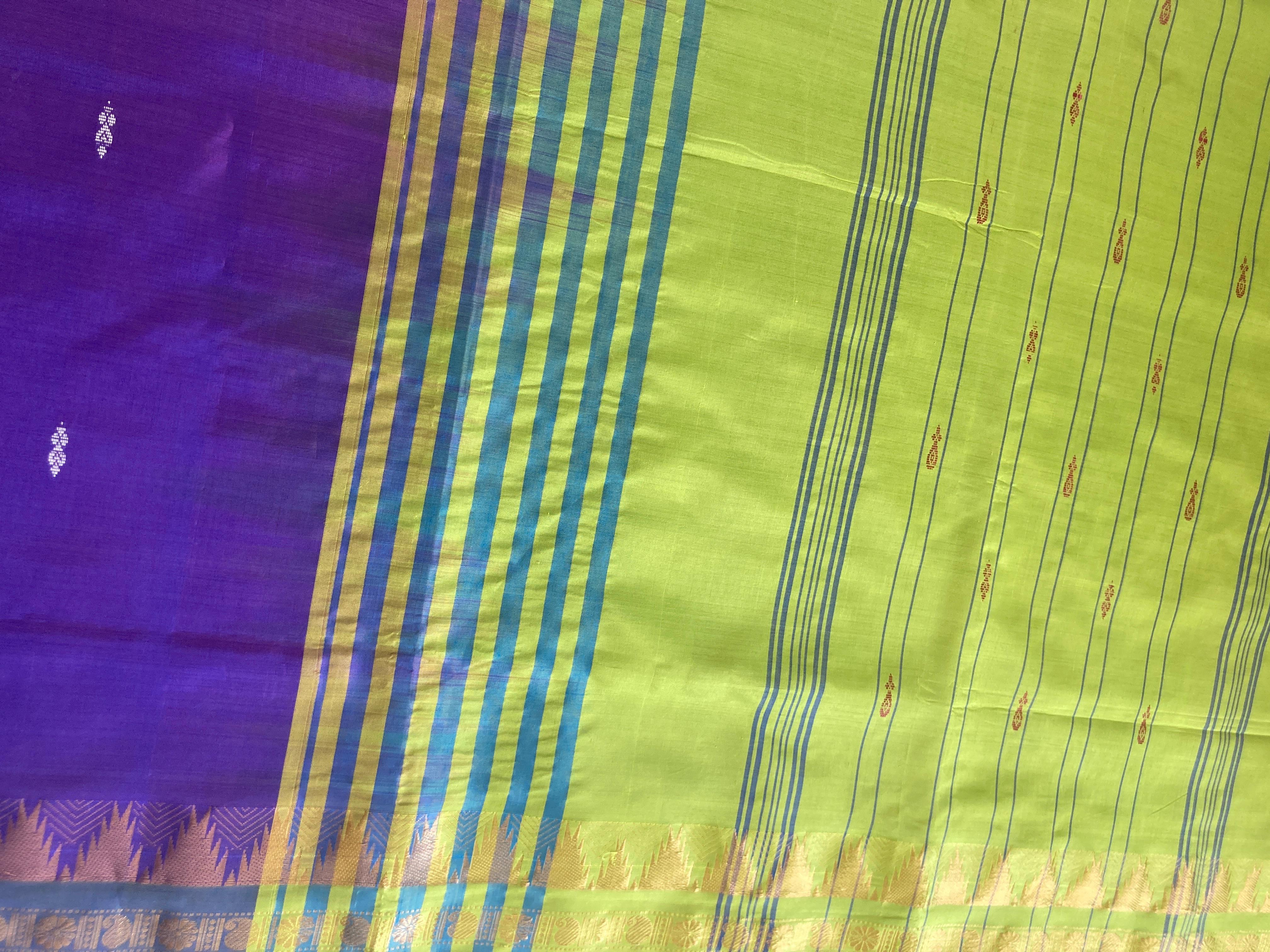 Purple Vaazhainaar/ Valainar Pattu Saree