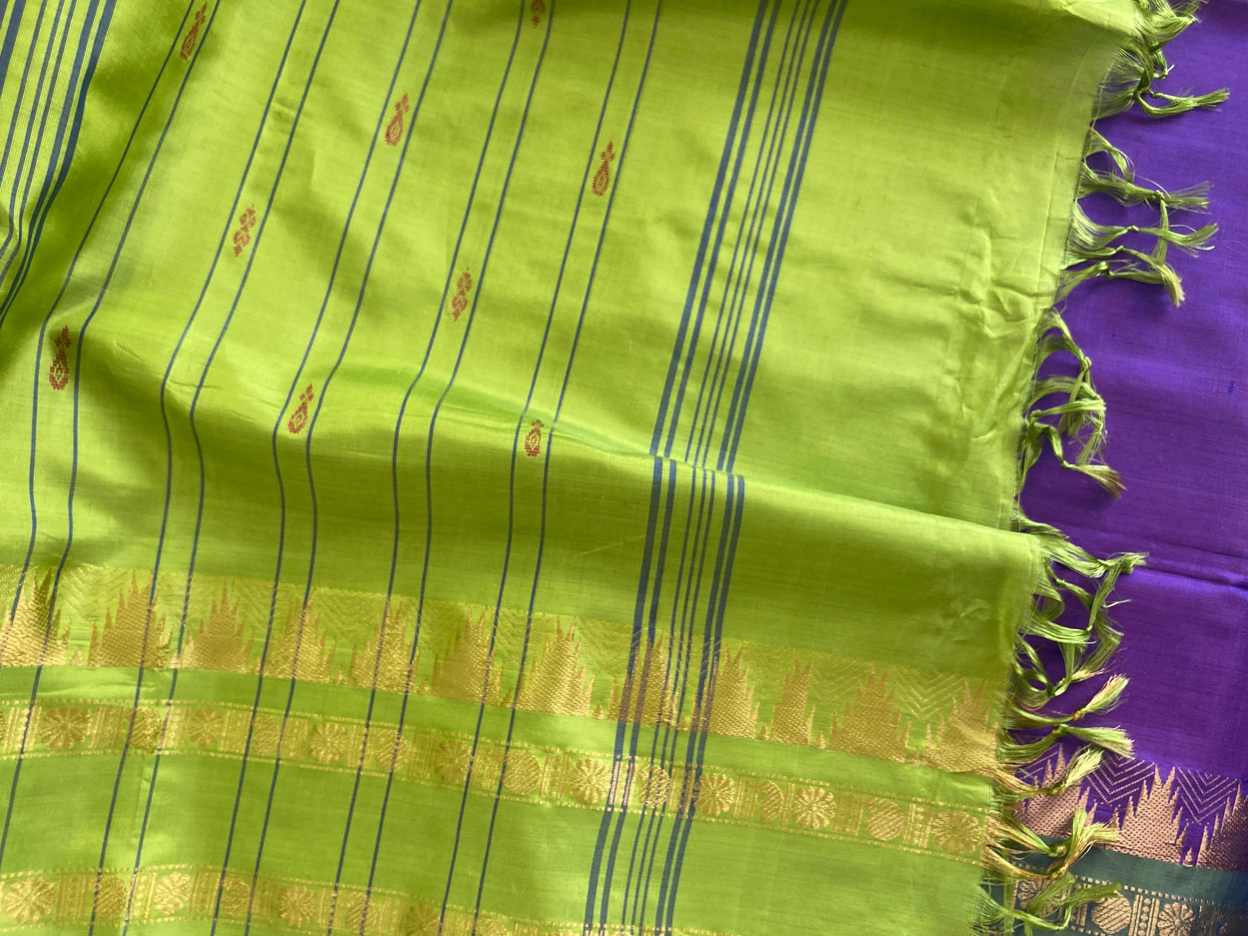 Purple Vaazhainaar/ Valainar Pattu Saree