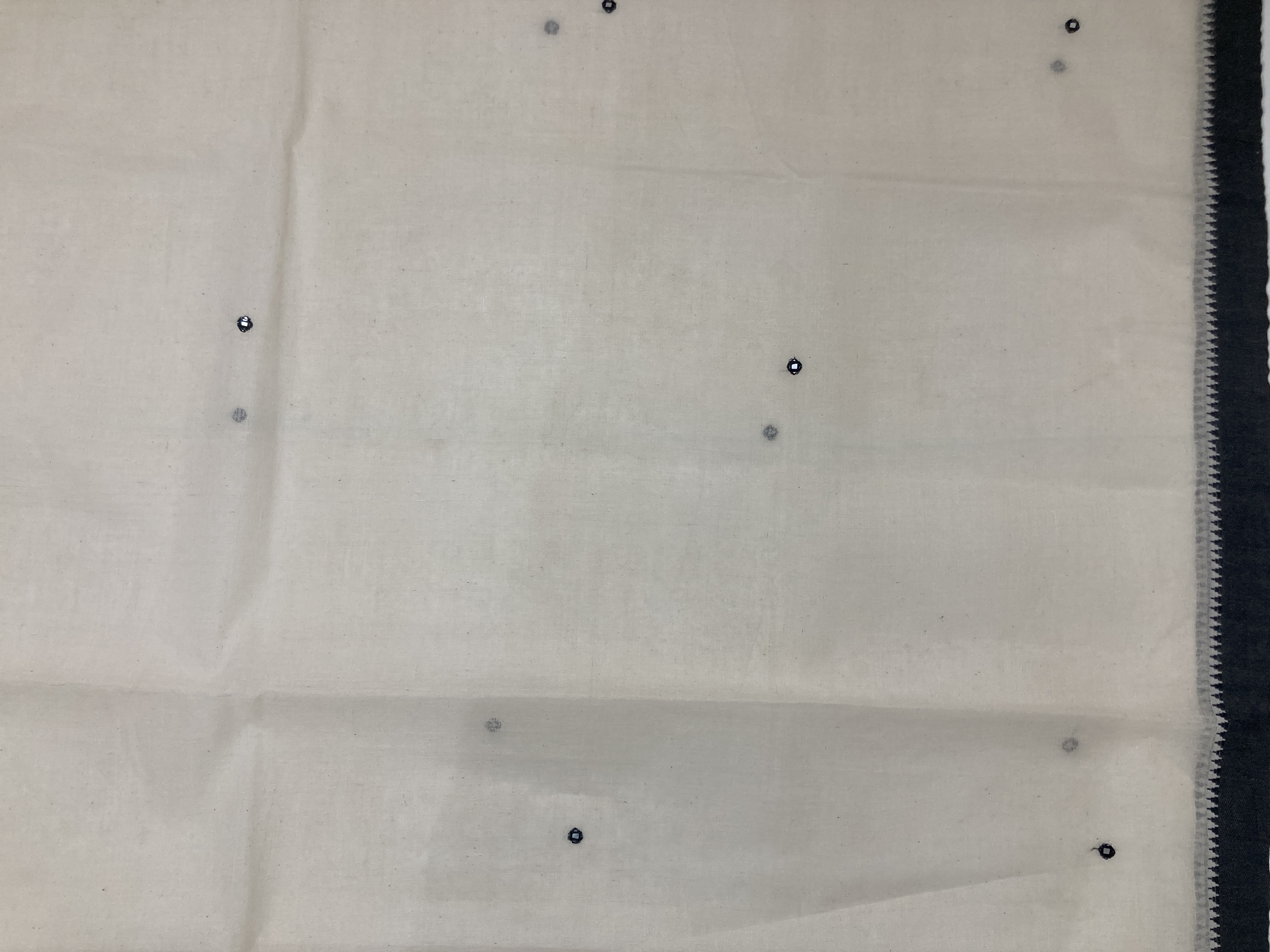 Black & White Dhaniakhali Handblock Print Saree