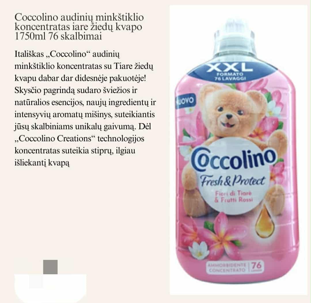 Coccolino audinių minkštiklio koncentratas