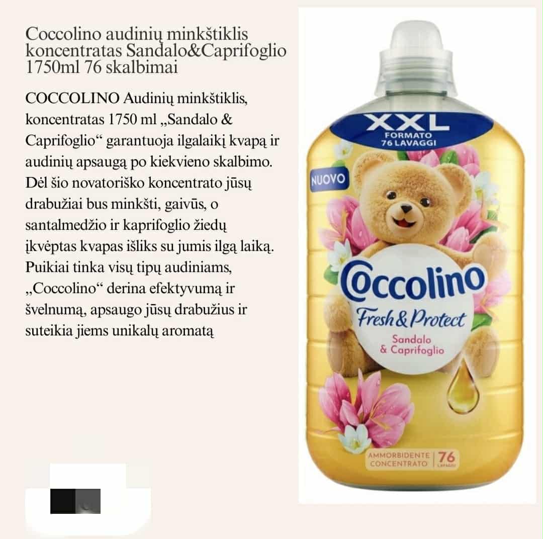 Coccolino audinių minkštiklio koncentratas