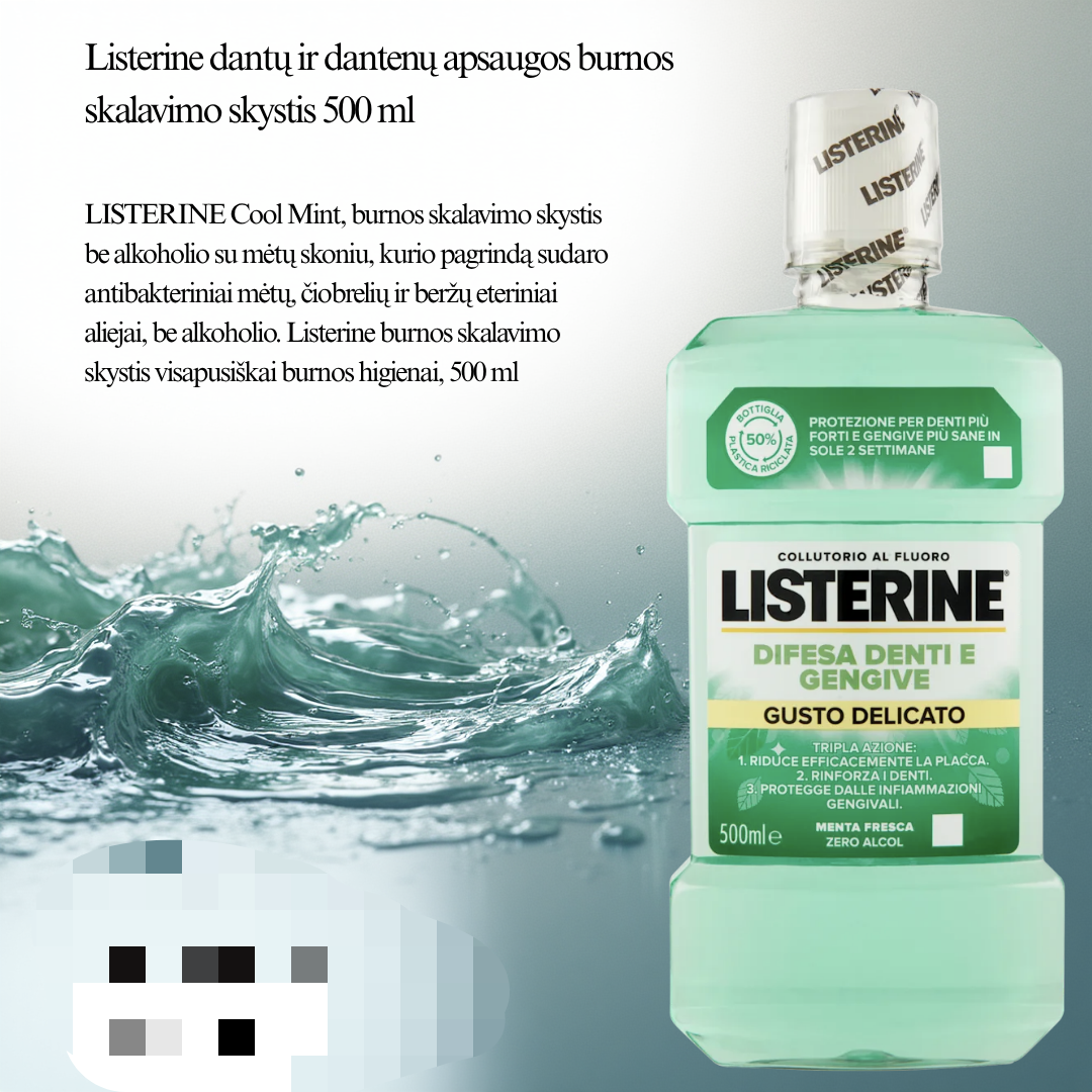Listerine  burnos skalavimo skystis
