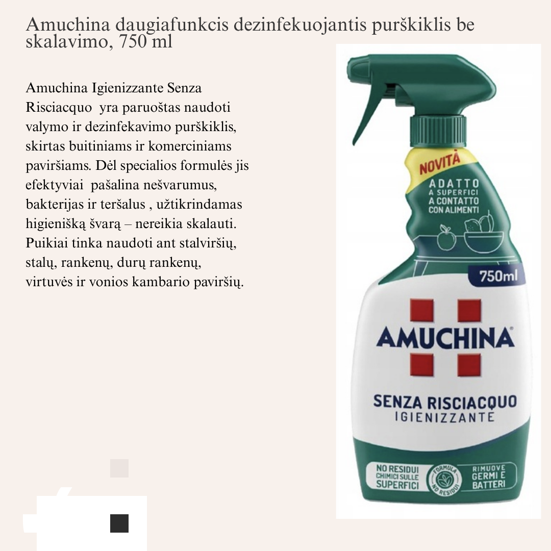 Amuchina daugiafunkciniai purškikliai 