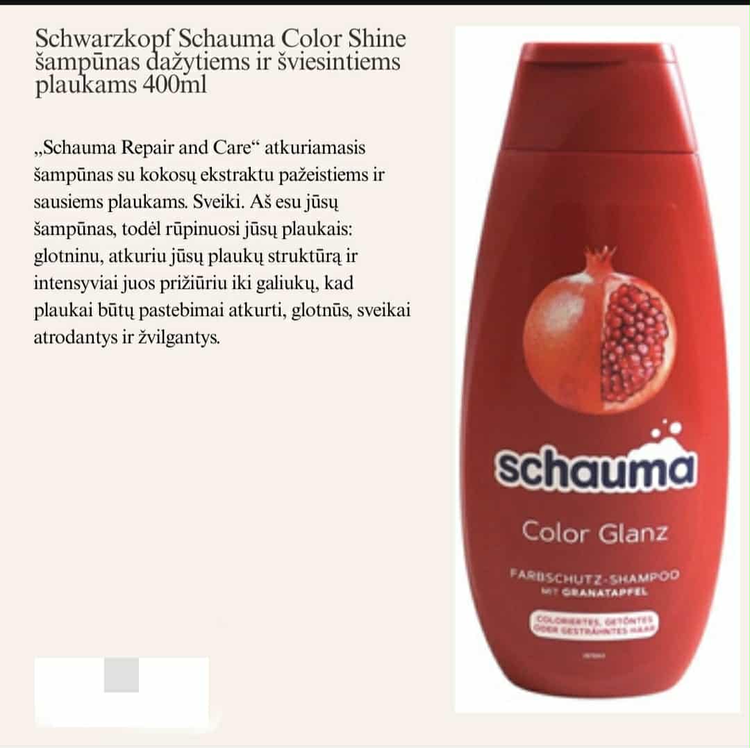 Schwarzkopf Schauma Color Shine šampūnas
