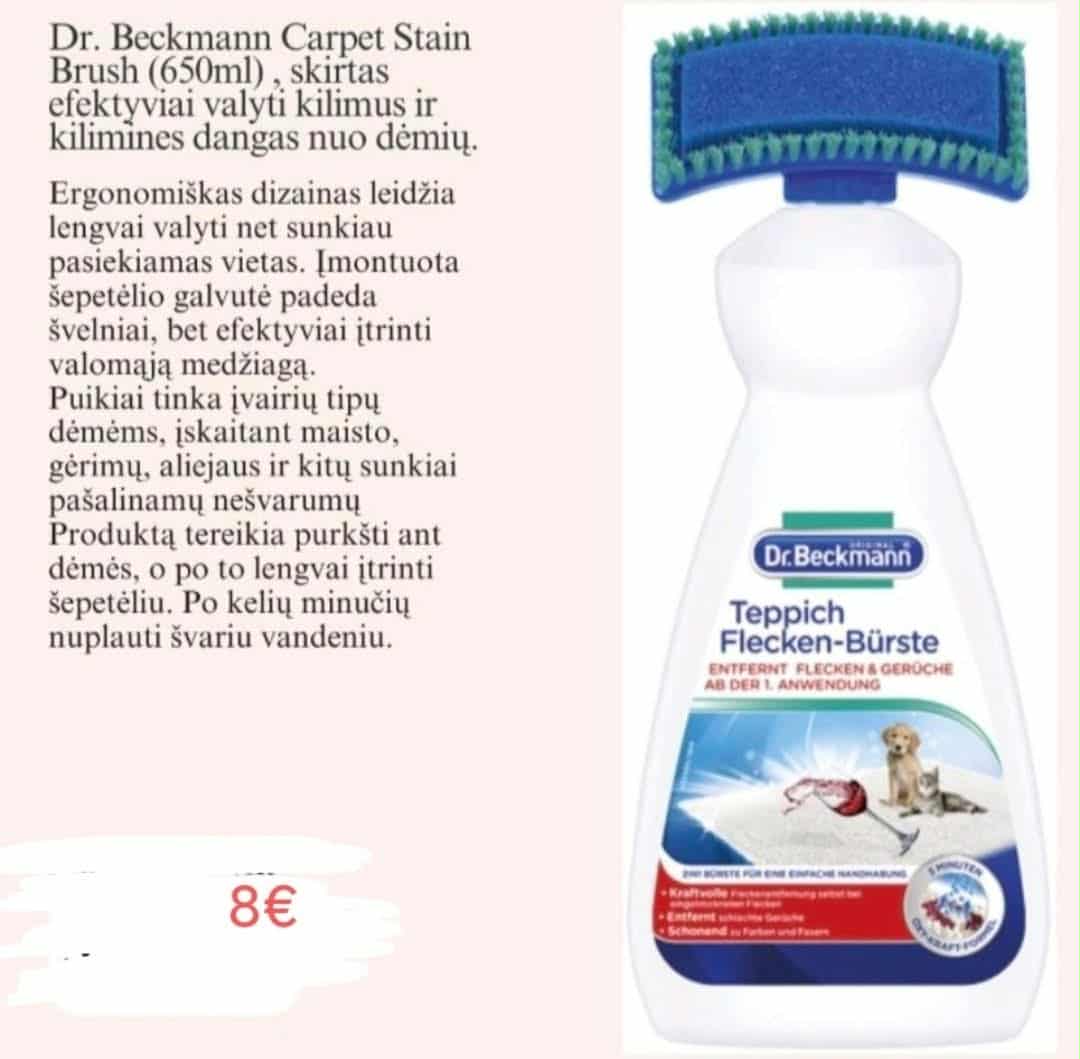 Kilimų valymo šepetys Dr. Beckmann (650ml)