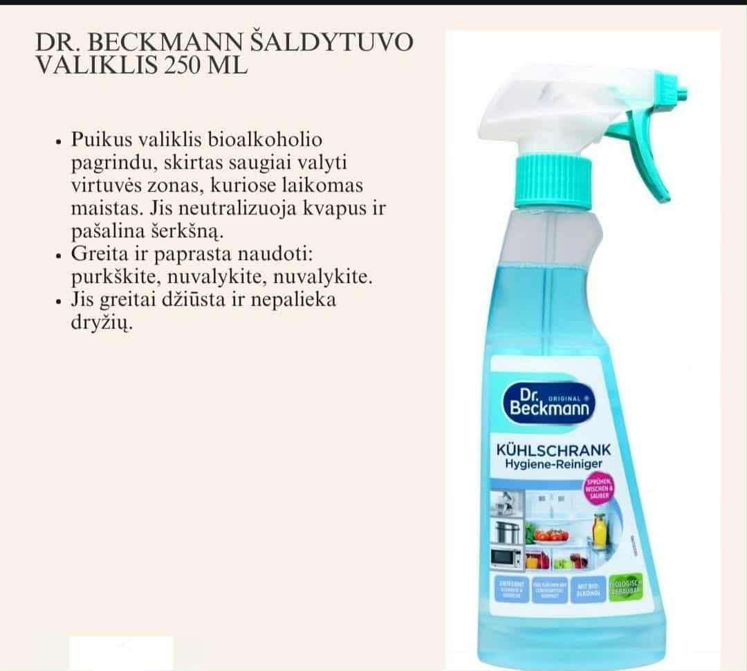 DR. BECKMANN šaldytuvo valiklis 250 ml
