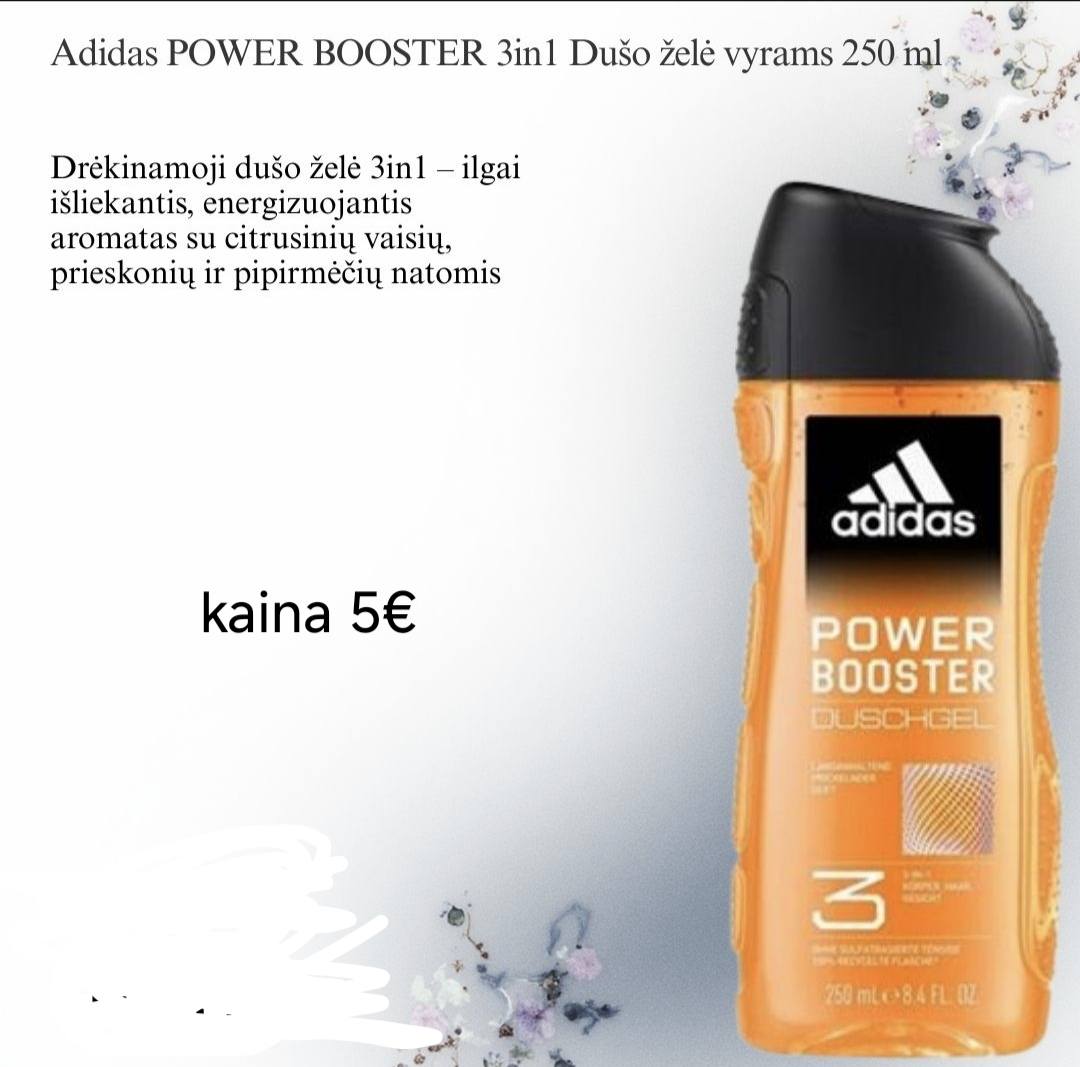 Adidas After Sport, Power Booster dušo geliai 250ml
