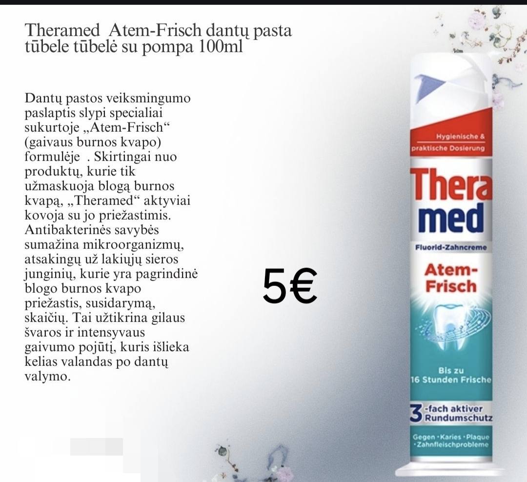 Theramed Atem dantų pastos