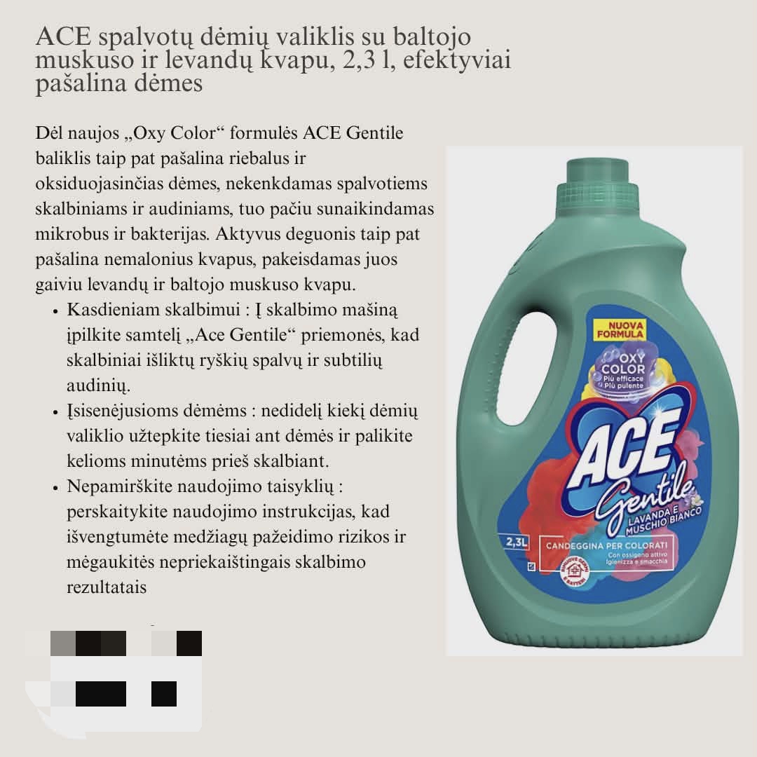 ACE spalvotiems audiniams dėmių išemėjas