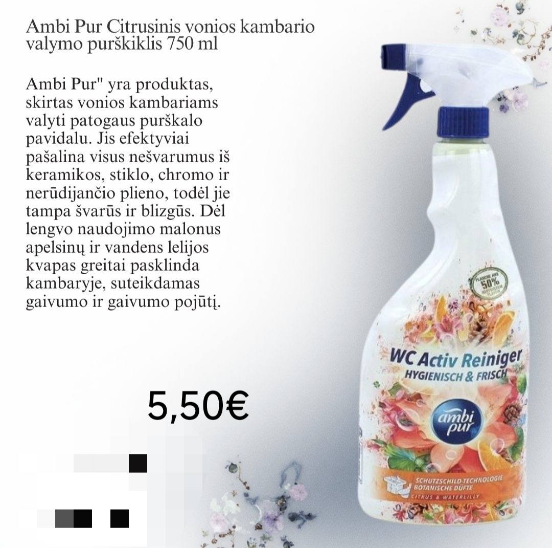 Ambi Pur vonios valiklis