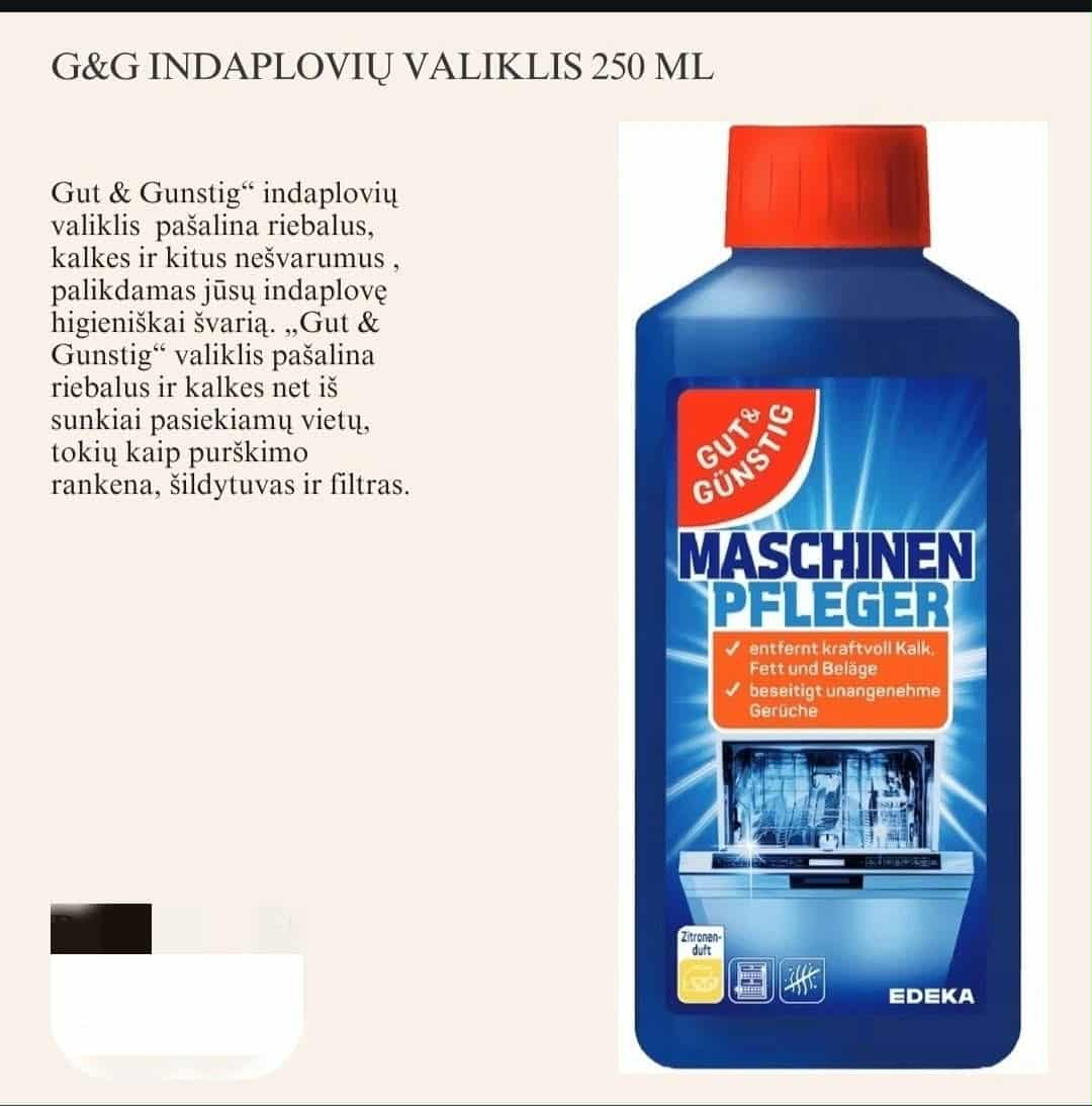 G&G indaplovių valiklis 250 ml