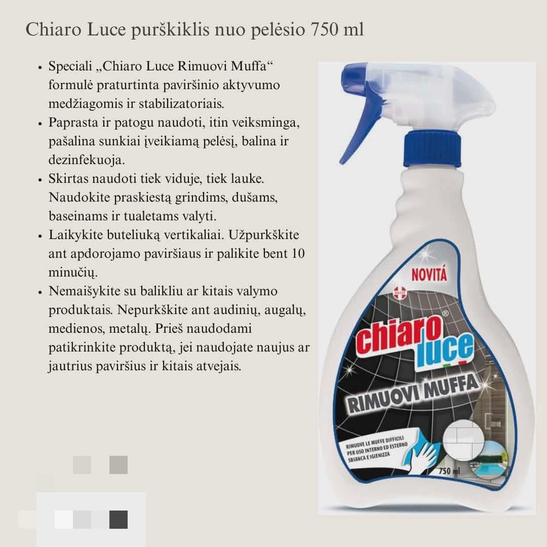 Chiaro Luce purškiklis nuo pelėsio 750 ml