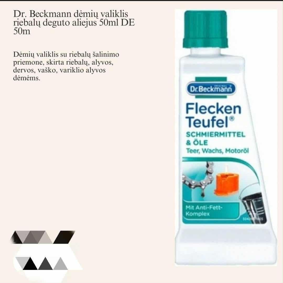 Dr. Beckmann dėmių valiklis. 50ml